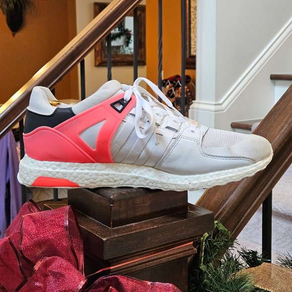 Adidas Men's Ultraboost Equipment ADV/91-16 Athletic Shoes, White/Black, Sz 13 - Picture 8 of 16